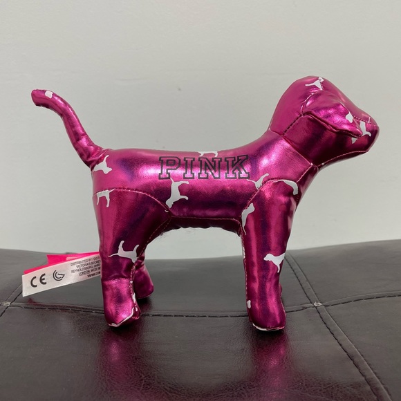 Victorias Secret Mini Dog Limited Editon National Puppy Metallic Pink & Skeleton - Picture 4 of 11